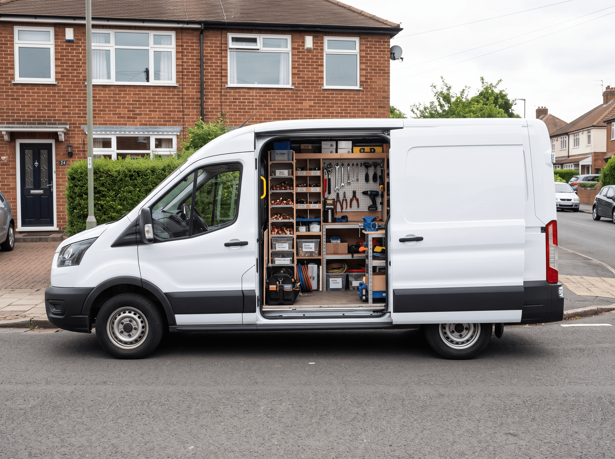 Plumbing MK service van ready for a call-out